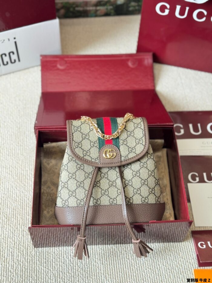 Gucci Ophidia Series Reissue Cowhide Backpack Adorable Yet Spacious - Image 1