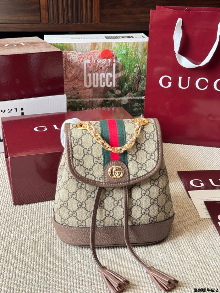 Gucci Ophidia Series Reissue Cowhide Backpack Adorable Yet Spacious - Image 2