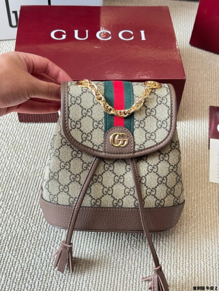 Gucci Ophidia Series Reissue Cowhide Backpack Adorable Yet Spacious - Image 3