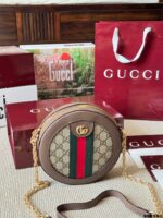 Gucci Ophidia Disc Bag Replica Edition Cowhide Chain Bag Vintage Hardware Exquisite - Image 3