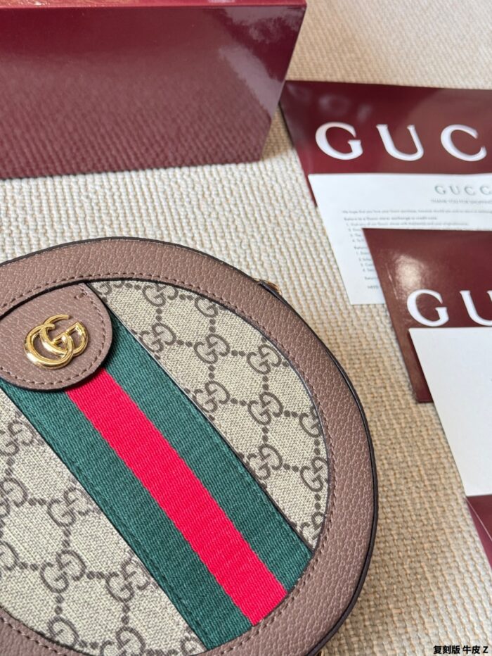 Gucci Ophidia Disc Bag Replica Edition Cowhide Chain Bag Vintage Hardware Exquisite - Image 8