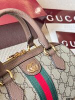 Gucci Ophidia Replica Cowhide Boston Barrel Bag Chain Bag Retro Charm Exquisite Hardware Original Lining - Image 5