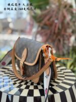 Louis Vuitton Diane Monogram Bag Runway Style Shoulder Crossbody Underarm Bag Floral Embroidered Shoulder Strap Full Steel Hardware Removable Shoulder Strap Complete Packaging - Image 2