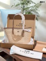 Coach City Tote Bag - Magnetic Clasp Upgrade Lightweight, Spacious, Minimalist Yet Distinctive, Superb Texture - Image 2