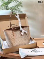 Coach City Tote Bag - Magnetic Clasp Upgrade Lightweight, Spacious, Minimalist Yet Distinctive, Superb Texture - Image 10