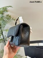 Chanel Handle Mini Cf Metal Handle Clutch Bag With Shoulder Strap And Vintage Chain - Image 3