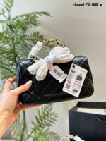 Chanel Handle Mini Cf Metal Handle Clutch Bag With Shoulder Strap And Vintage Chain - Image 8