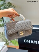 Chanel Handle Mini Cf Metal Handle Clutch Bag With Shoulder Strap And Vintage Chain - Image 14