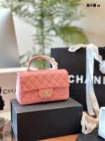 Chanel 24A Mini Cf Handle Classic Quilted Flap Bag With Chain Strap Timeless Elegance - Image 2