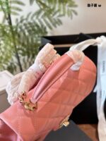 Chanel 24A Mini Cf Handle Classic Quilted Flap Bag With Chain Strap Timeless Elegance - Image 5
