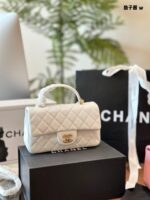 Chanel 24A Mini Cf Handle Classic Quilted Flap Bag With Chain Strap Timeless Elegance - Image 6