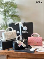 Chanel 24A Mini Cf Handle Classic Quilted Flap Bag With Chain Strap Timeless Elegance - Image 9