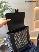 Dior Autumn 2024 Menswear Collection Oblique Jacquard Saddle Backpack: Practical, Striking, Elegant - Image 9