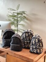 Dior Oblique New Backpack Vintage Monogram Wide Webbing Backpack Unisex