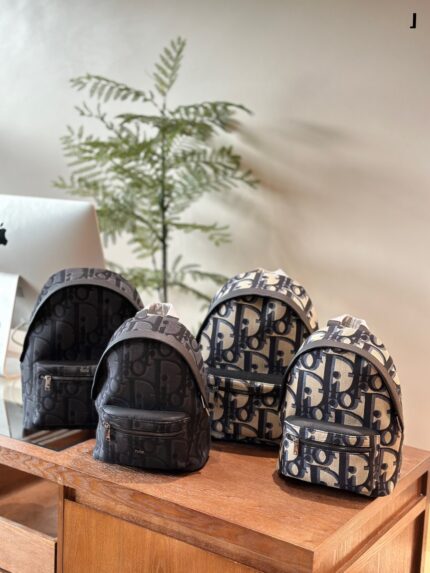 Dior Oblique New Backpack Vintage Monogram Wide Webbing Backpack Unisex