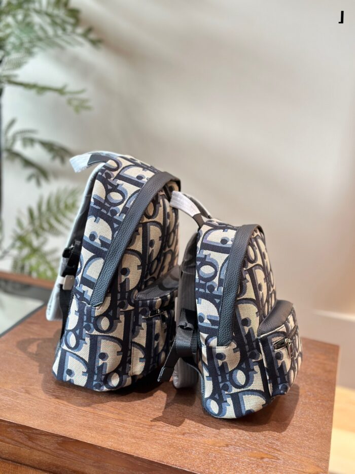 Dior Oblique New Backpack Vintage Monogram Wide Webbing Backpack Unisex - Image 3
