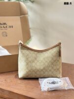 Coach Laurel Series Latte-Coloured Shoulder Bag Spacious Yet Lightweight Includes Accessories Packaged In Aeroplane-Shaped Box - Image 6