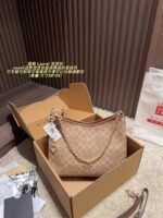 Coach Laurel Vintage Print Brown & Black Crossbody Bag With Chain Pendant - Handheld/Crossbody Commuter Bag - Image 14