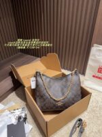 Coach Laurel Vintage Print Brown & Black Crossbody Bag With Chain Pendant - Handheld/Crossbody Commuter Bag - Image 15