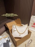Coach Laurel Vintage Print Brown & Black Crossbody Bag With Chain Pendant - Handheld/Crossbody Commuter Bag - Image 16