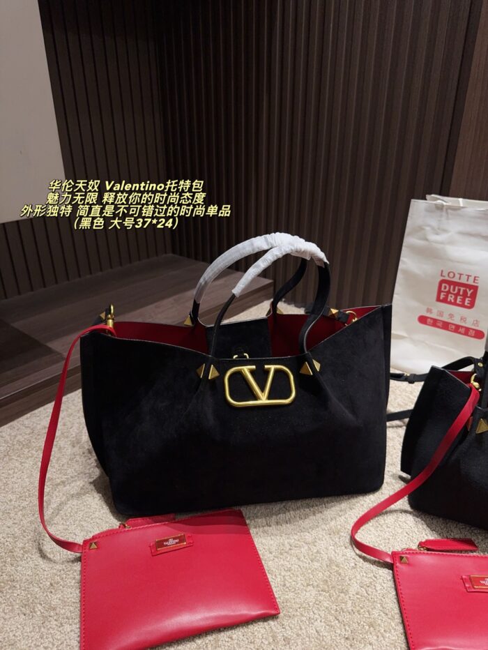 Valentino Tote Bag Distinctive Silhouette Multiple Colour Options Superb Texture Essential Fashion Piece - Image 2
