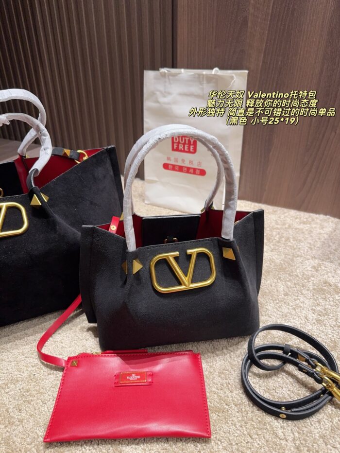 Valentino Tote Bag Distinctive Silhouette Multiple Colour Options Superb Texture Essential Fashion Piece - Image 3