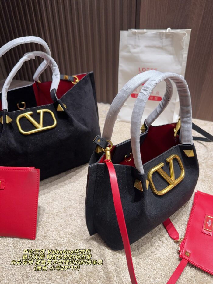 Valentino Tote Bag Distinctive Silhouette Multiple Colour Options Superb Texture Essential Fashion Piece - Image 4