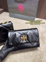Tory Burch Kira Cloud Chain Bag Diamond Quilting Classic Silhouette Three-Dimensional Elegance Chain Strap For Underarm Or Crossbody Carry - Image 3