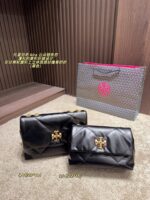 Tory Burch Kira Cloud Chain Bag Diamond Quilting Classic Silhouette Three-Dimensional Elegance Chain Strap For Underarm Or Crossbody Carry - Image 10