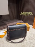 Louis Vuitton Soft Dauphine Epi Black Gold Dauphine Crossbody Bag Black With Gold Hardware Dual Interchangeable Shoulder Straps Structured Silhouette - Image 6
