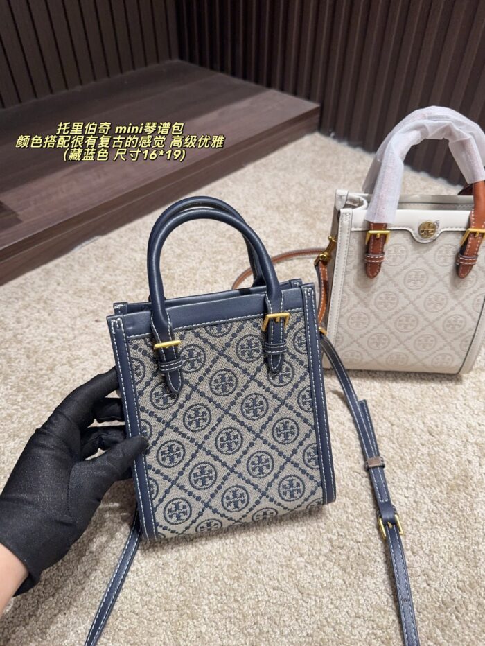 Tory Burch Mini Music Score Bag Retro Elegance Versatile For Commuting, Leisure, And Dates - Image 2