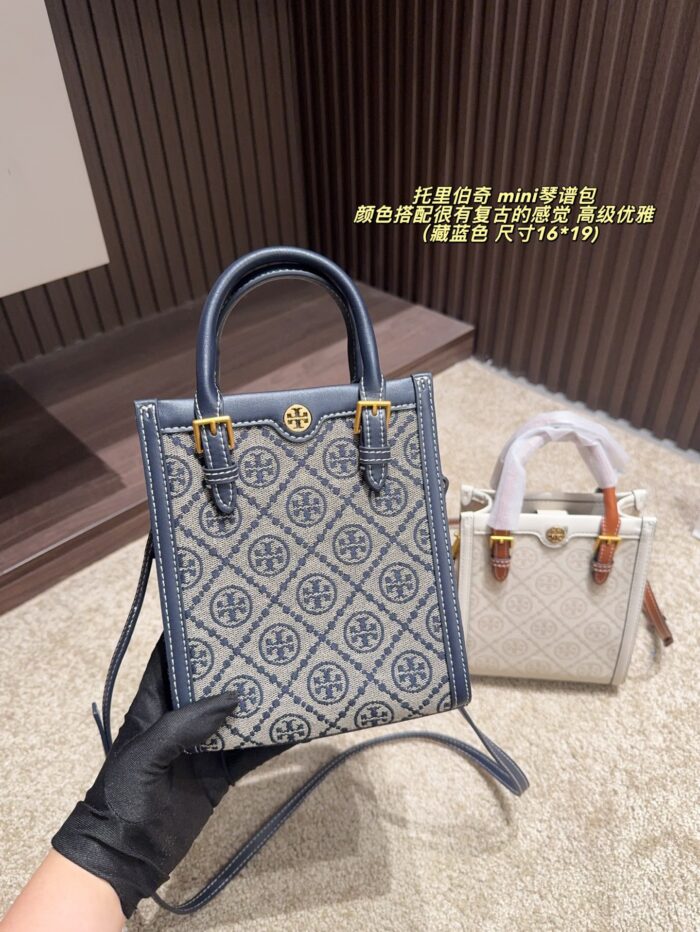 Tory Burch Mini Music Score Bag Retro Elegance Versatile For Commuting, Leisure, And Dates - Image 9