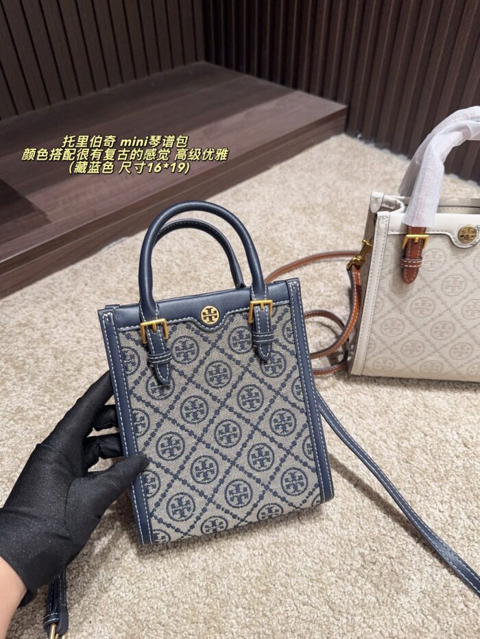 Tory Burch Mini Music Score Bag Retro Elegance Versatile For Commuting, Leisure, And Dates - Image 11