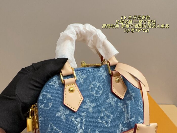 Louis Vuitton Denim Shell Bag Sweet Yet Edgy, Versatile And Stylish A Must-Have For Every Fashion-Forward Girl - Image 5