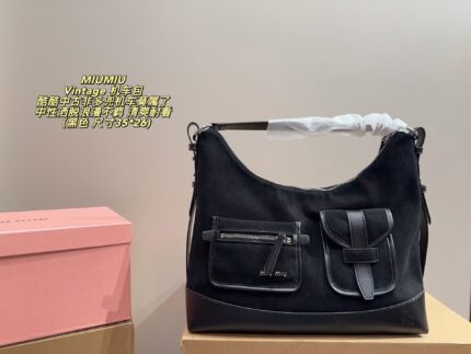 Miumiu Vintage Motorcycle Bag Multi-Pocket, Androgynous, Free-Spirited, Romantic, And Unconventional Refreshing And Enduringly Appealing