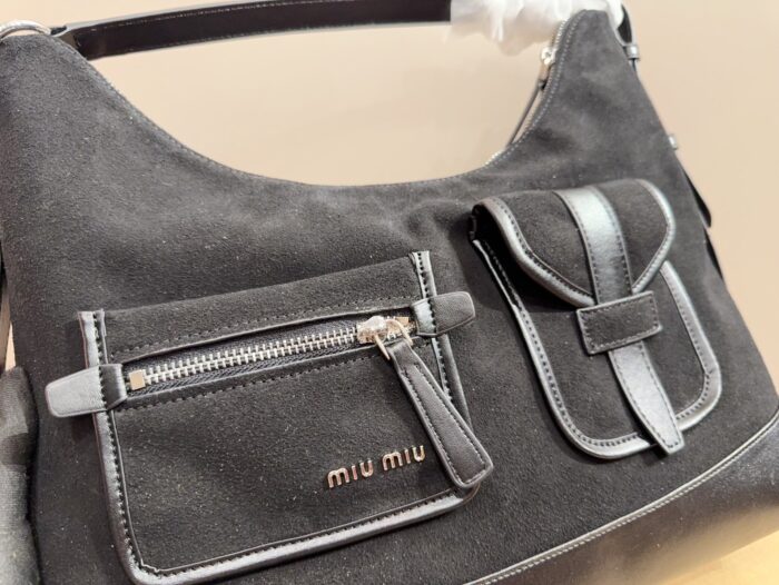 Miumiu Vintage Motorcycle Bag Multi-Pocket, Androgynous, Free-Spirited, Romantic, And Unconventional Refreshing And Enduringly Appealing - Image 6