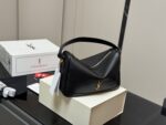 Yves Saint Laurent Camera Supple Bag Lunchbox Bag Minimalist Vintage Gold-Plated Zipper Multi-Wear Bag