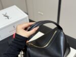 Yves Saint Laurent Camera Supple Bag Lunchbox Bag Minimalist Vintage Gold-Plated Zipper Multi-Wear Bag - Image 3
