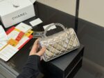 Chanel 23P Kelly Calfskin Diamond Quilted Chain Bag - Image 7