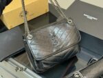 Yves Saint Laurent Niki Haute Couture Edition Soft-To-The-Touch Imported Cowhide Leather Grain Bag - Image 6