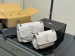 Yves Saint Laurent Niki Haute Couture Edition Soft-To-The-Touch Imported Cowhide Leather Grain Bag - Image 14