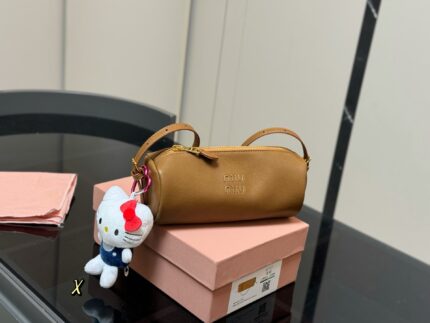 Miu Miu Suede Pencil Case Silky-Soft Texture Colours Straight From A K-Drama Heroine'S Wardrobe