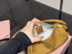 Miu Miu Suede Pencil Case Bag Soft And Supple Texture Korean Drama Heroine Style - Image 4