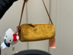 Miu Miu Suede Pencil Case Bag Soft And Supple Texture Korean Drama Heroine Style - Image 9