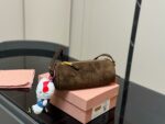 Miu Miu Suede Pencil Case Bag Soft And Supple Texture Korean Drama Heroine Style - Image 11