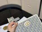 Dior Clutch Bag Classic Monogram Cd Clasp Chain Shoulder Strap Casual Elegance - Image 3