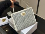 Dior Clutch Bag Classic Monogram Cd Clasp Chain Shoulder Strap Casual Elegance - Image 5