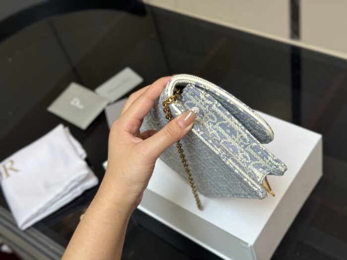 Dior Vintage Monogram Chain Bag Woc - Retro And Exquisite, Can Be Carried As A Clutch Or Crossbody - Image 5