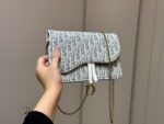 Dior Vintage Monogram Chain Bag Woc - Retro And Exquisite, Can Be Carried As A Clutch Or Crossbody - Image 8