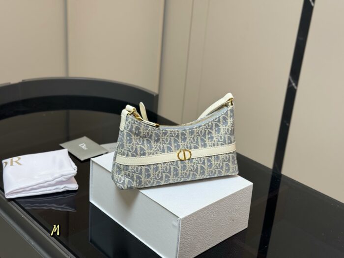 Dior Miss Hobo Jacquard Underarm Bag Exudes Sophistication And Elegance - Image 1